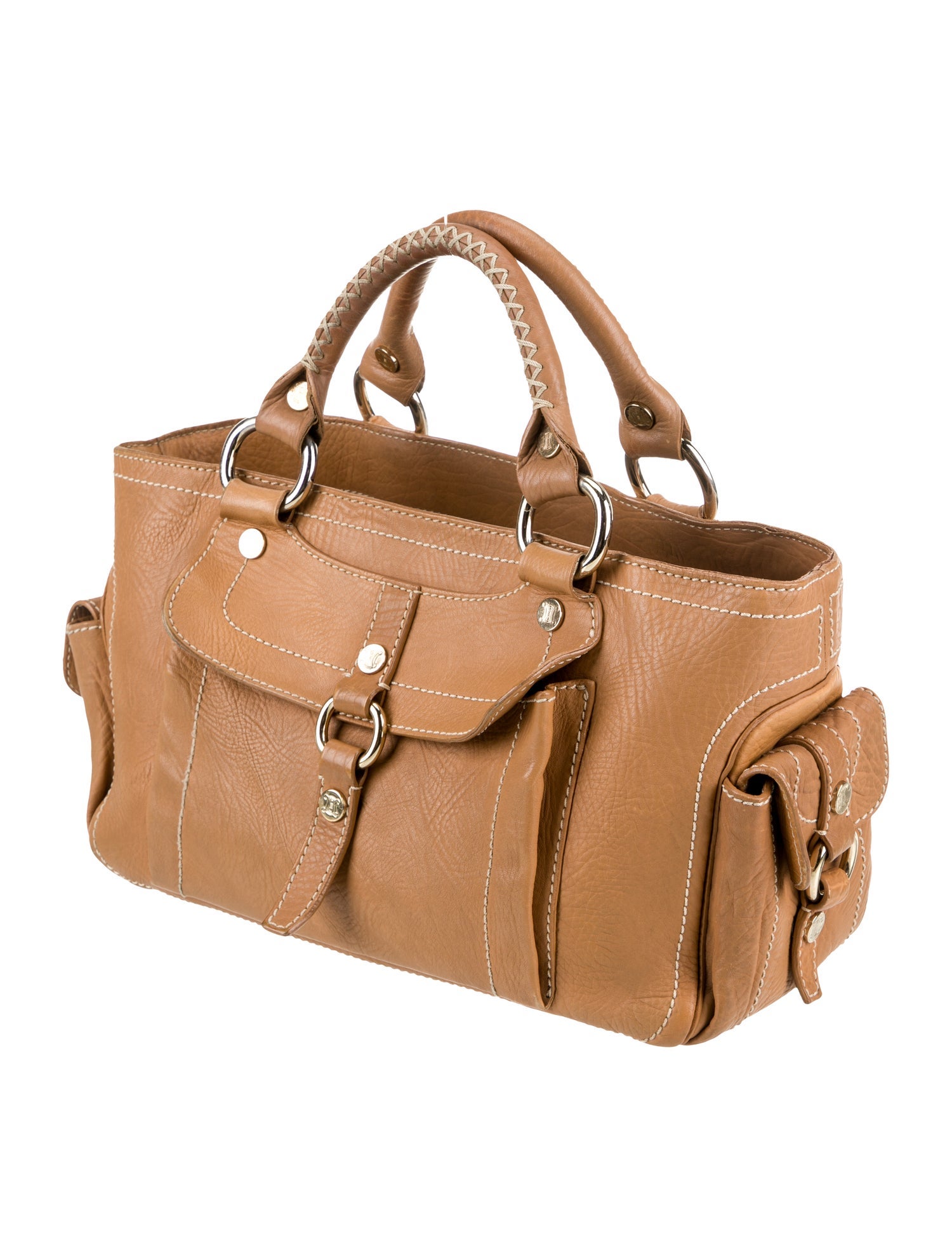 Celine Leather Top Handle Bag